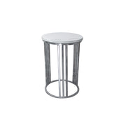 Silver Marble Coffee table | Elegant Coffee Table with Marble Top