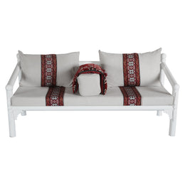 Traditional Metal Sofa White | Arabic Majlis Sofa