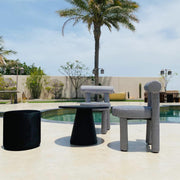 Camelia Chair Stripes | Chair with Thick Seat | Houndstooth Chair with Stripes