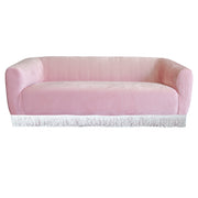 Pink Velvet 3 Seater Bridal Sofa | Blush Pink Bridal Sofa