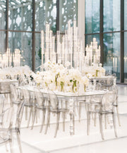 Clear Acrylic Table | Modern Acrylic Dinning Table | Modern Chic Rectangular Acrylic Dinning Table