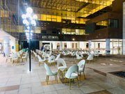 SAARINEN Chair | Velvet Chair With Golden Legs