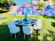 White Crown Ripple Chair | Luxury Luxe Dinning Chair | Shell Shape Dinning Chair