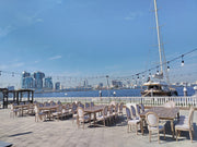 Dior Antique Painting Beech Wood Frame | Event Bistro Dinning Chair