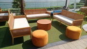 Antonia Arm 3 Seater | Outdoor Lounge Sofa | Elegant Wooden Sofa