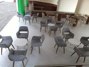 Scandinavia Grey Arm Chair | Contemporary Design Chair