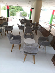 Scandinavia Grey Arm Chair | Contemporary Design Chair