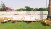 Antonia Arm 3 Seater | Outdoor Lounge Sofa | Elegant Wooden Sofa