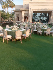 Dior Antique Painting Beech Wood Frame | Event Bistro Dinning Chair