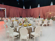 Louis Resin White Vinyl Back Chair | White Party Chair | White Wedding Chair