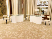 Clear Glass Halfmoon Dinning Table | Glass Dinning Table with Modern Wooden Base