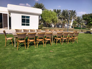 Churchill Rattan Seat Chair | Wooden Party Chair for Rent