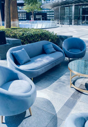 Club Sofa Blue | Lounge Sofa | Designer Single Seater