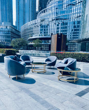 Club Sofa Blue | Lounge Sofa | Designer Single Seater