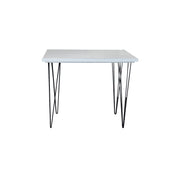 Hairpin Grand Square Dining Table | Wooden Sleek Dinning Table