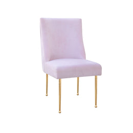 Beatrix Knop Handel Pink | Dinning Chair with Golden Handle | Purple Velvet Dinning Chair