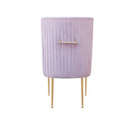 Beatrix Knop Handel Pink | Dinning Chair with Golden Handle | Purple Velvet Dinning Chair