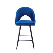 Blue Velvet Bar Stool