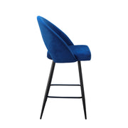 Blue Velvet Bar Stool