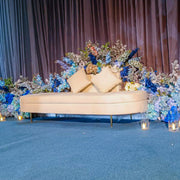 Evangeline Velvet Parisian Sofa | Wedding Stage Seating | Bridal Sofa for Rent