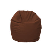 Brown bean bag chair on a white background