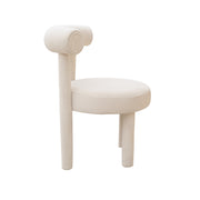Carmela Curve Beige Chair | Light Luxury | Creative Dinning