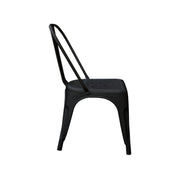 Black chair on a white background