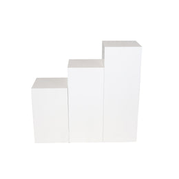 White Flower / Perfume Stand set of 3