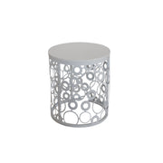 White Circular Coffee Table | Standalone Round Coffee Table
