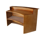 Wooden Curvy Bar Reception 2 | Modern Curvy Bar Reception
