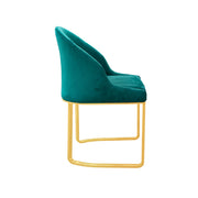 DAPHIN Velvet Chair | Green velvet Dinning Chair