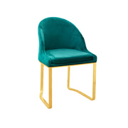 DAPHIN Velvet Chair | Green velvet Dinning Chair