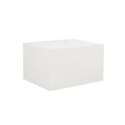White rectangular Coffee Table on a white background