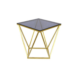 Dragon Diamond Shape Coffee Table | Diamond Glass Top Coffee Table| Dragon Gold Coffee Table