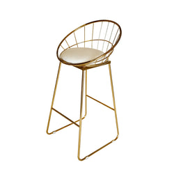 Flourance Bar Stool - Beige | Luxury Bar Stool
