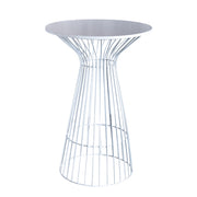 Wireframe cocktail table on a white background