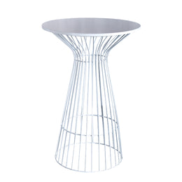 Wireframe cocktail table on a white background