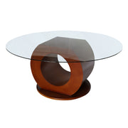 Giovanni Clear Top Glass Dinning Table | Modern Glass Dinning Table