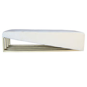 Beige Sofa with Golden frame on a white background