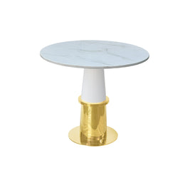 Luxury Gold Base Marble Top Dining Table | Marble Gold Luxury Dinning Table