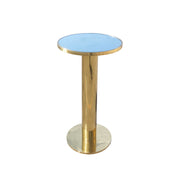 Gold Glasstop Cocktail Table - Indoor Outdoor Cocktail Table
