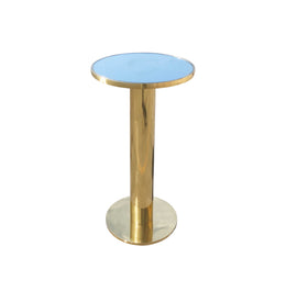 Gold Glasstop Cocktail Table - Indoor Outdoor Cocktail Table