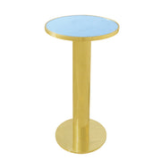 Gold Glass Top Cocktail Table | Elegant Golden Cocktail Table | Luxury Events Cocktail Table