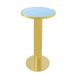 Gold Glass Top Cocktail Table | Elegant Golden Cocktail Table | Luxury Events Cocktail Table