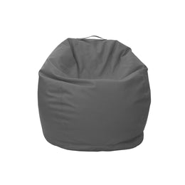 Gray bean bag chair on a white background