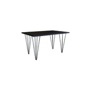 Hairpin Black Rectangular Dinning Table