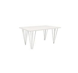 Hairpin white Rectangular Dinning Table