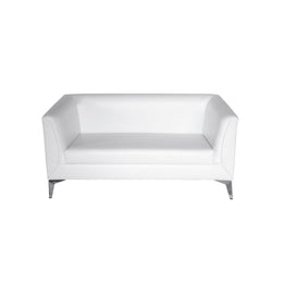Latina 2 Seater Sofa | White Leather 2 Seater Sofa