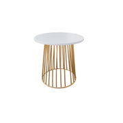 Lila Coffee Table Gold | Gold Accent Coffee Table | Luxury White Coffee Table
