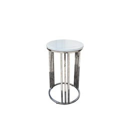 Silver Marble Top Coffee Table - Modern Coffee Table | Side Table